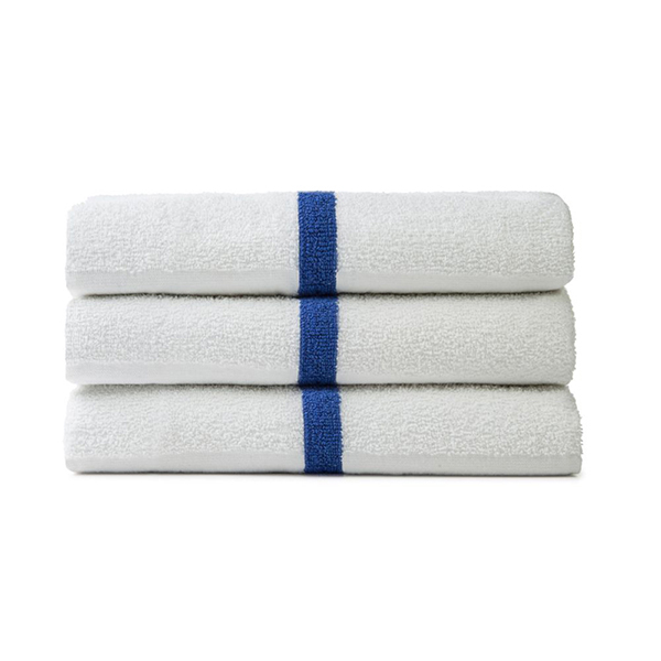 Golden Camelot Blue Stripe Gym and Pool Towels
